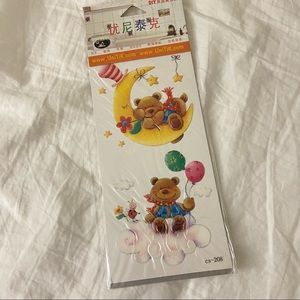 Cute bear window stickers